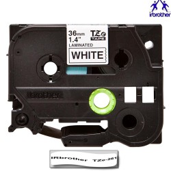 لیبل مشکی روی سفید TZe-261
