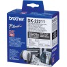 رول برچسب لیبل برادر مشکی رو سفید Brother DK-22211Continuous paper Tape - white label Roll (29.0 mm * 15.24 m)