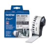 رول برچسب لیبل برادر مشکی رو سفید Brother DK-22210 paper Tape - white label Roll (29 mm * 30.48 m)